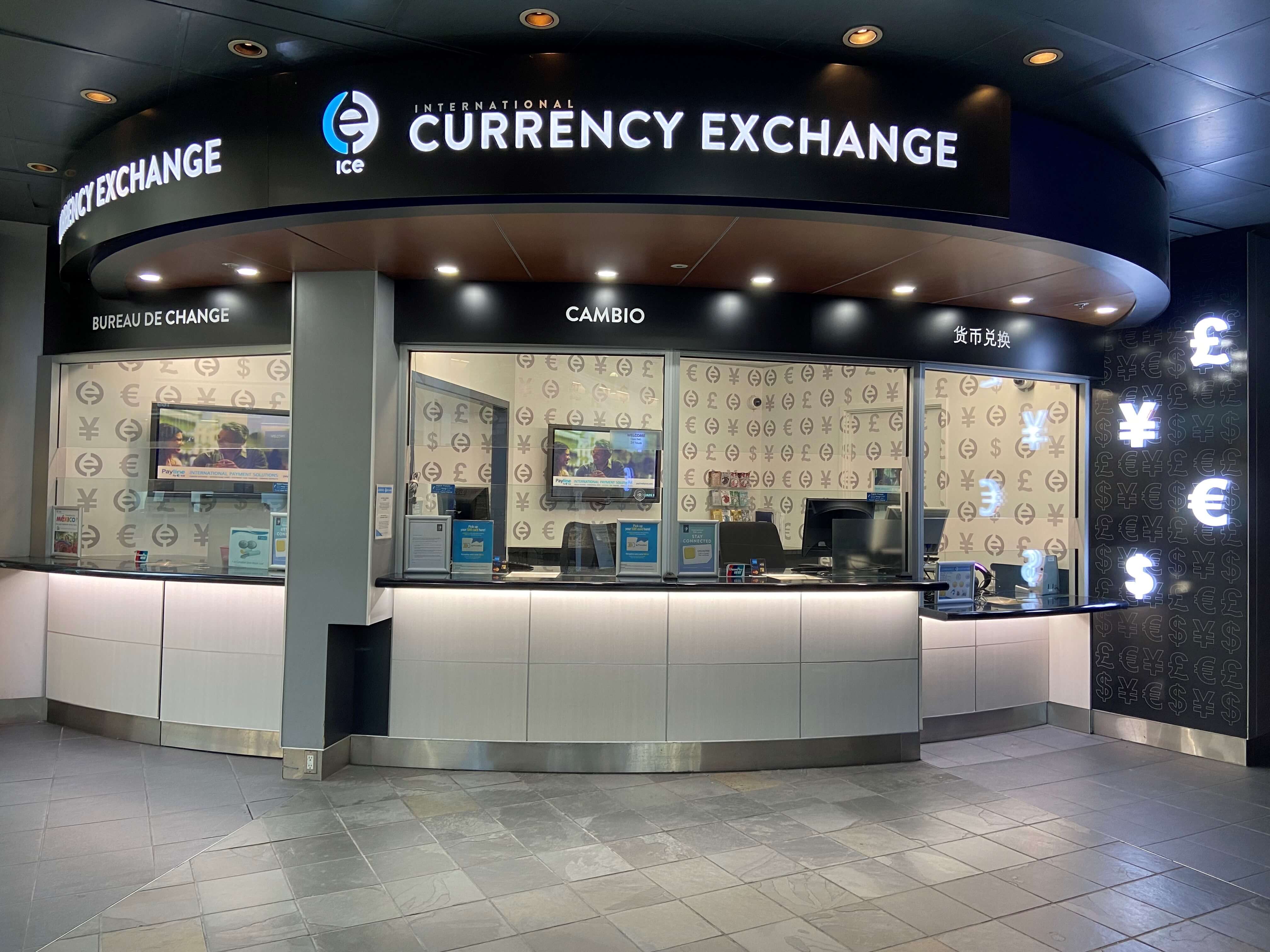ICE Currency Exchange at Vancouver International Airport YVR international departures pre-security